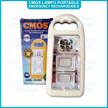 Lampu Emergency CMOS Rechargeable HK-400U Biru