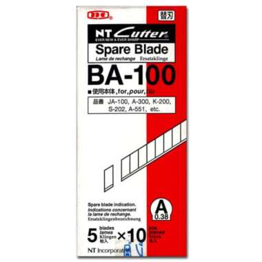 NT Cutter ba-100 spare blades 9 mm isi cutter nt jepang Multicolor
