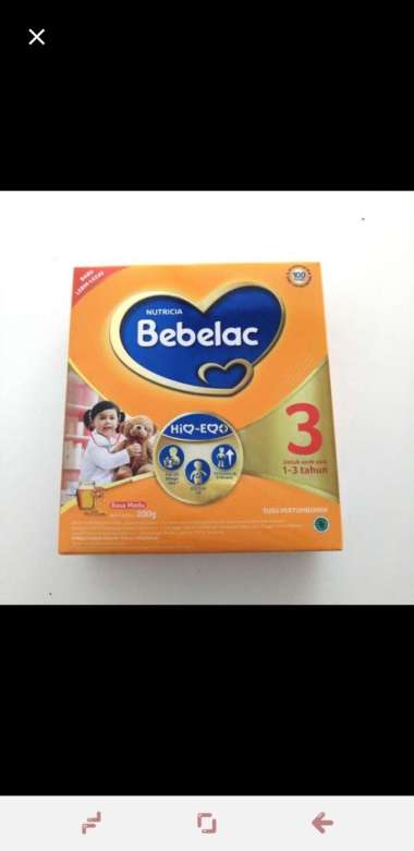 susu bubuk bebelac 3 BEBELAC3 anak usia 1-3 tahun 200gr 200 gram rasa madu