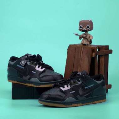 Nike Dunk Low Scrap Black Gum (100% Authentic) 41