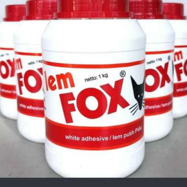 lem fox putih / lem pvcac / lem kertas fox kemasan isi 1 kg Multicolor