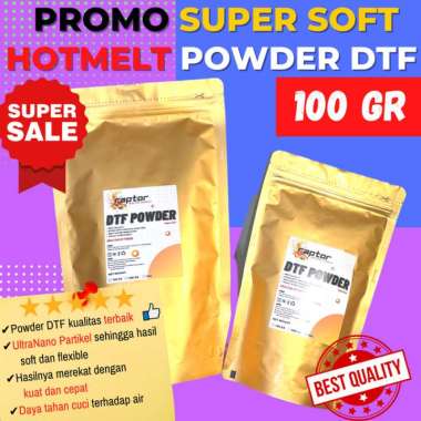 hotmelt powder tpu super soft dtf 100 gr powder bubuk dtf Multicolor