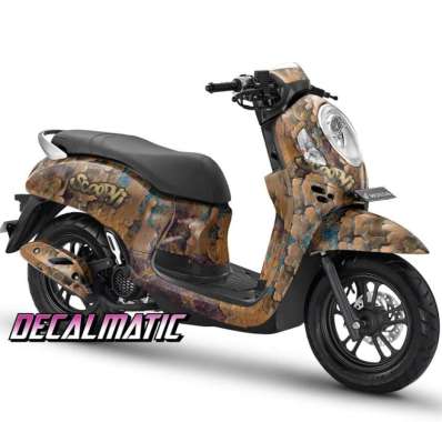 Stiker Full Body + Decal Dashboard Honda Scoopy 2012-2023 Rusted Karat 2012-2016