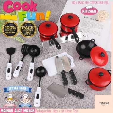 mainan alat masak set kitchen play set kitchen Multicolor