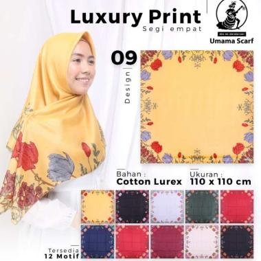 JILBAB SEGI EMPAT UMAMA LUXURY MOTIF 09 ORIGINAL by UMAMA merah
