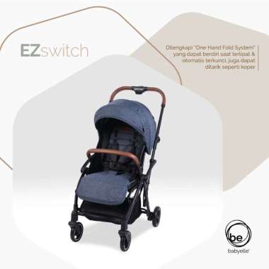 Kereta Dorong Bayi Stroller Babyelle Ez Switch S 523 Reversible Seat Brown