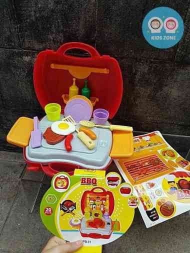 mainan anak masak masakan bbq / kids toys bbq cooking set Multicolor