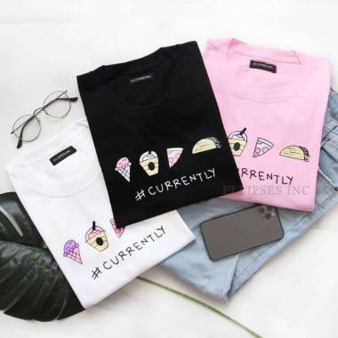 ELLIPSESINC Kaos Oversize Pria & Wanita Currently OVERSIZE PINK