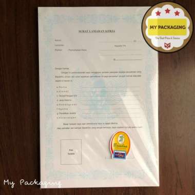 Surat Lamaran Kerja / Daftar Riwayat Hidup ukuran F4 [100 Sheets] RIWAYAT HIDUP