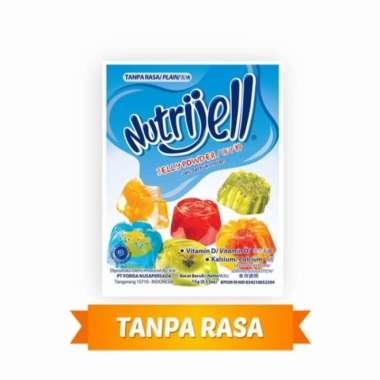 Nutrijell Jelly Powder 10gr pudding Rasa Tanpa Rasa Plain nutrijell 10gr 1pcs