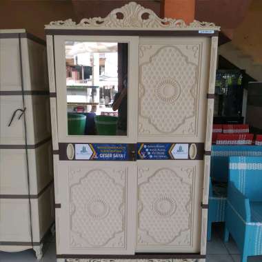 olymplast lemari pakaian 2 pintu sliding / lemari pakaian plastik olymplast 2 pintu sliding / olympl
