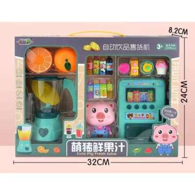 mainan anak mesin penjual minuman dan jus / vending machine and juice Multicolor