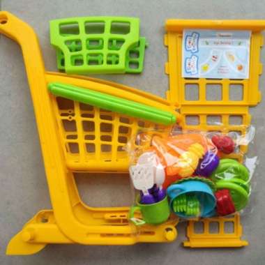 mainan troli belanja supermarket anak mainan troli belanja jumbo Multicolor