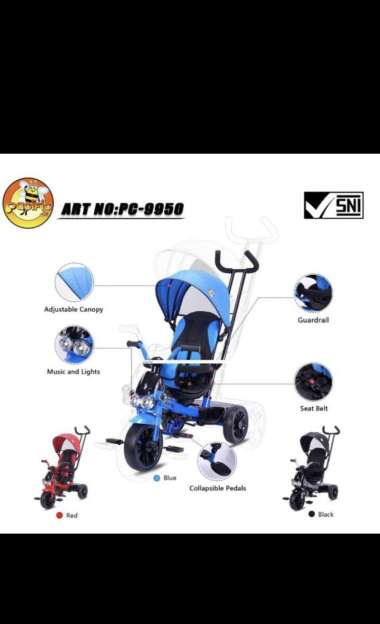 SEPEDA RODA TIGA PACIFIC PC 9950 BISA RECLYNE POSITION