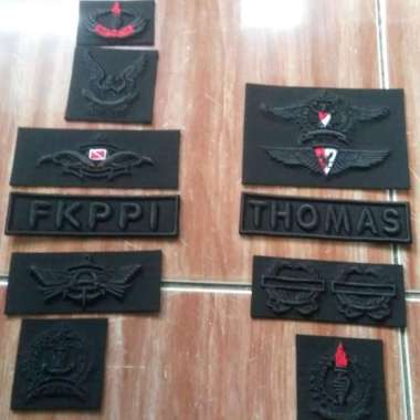 Atribut fkppi bordiran timbul dasar hitam brevet FKPPI