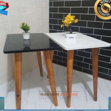 MEJA BULAT DAN KOTAK / RUANG TAMU / OUTDOR / MEJA TAMU BULAT MINIMALIS PUTIH MEJA BULAT