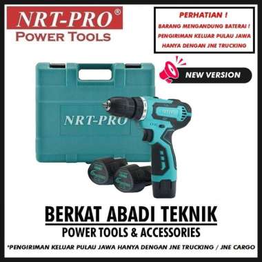 NRT-PRO DC 330 Bor Cordless Drill Baterai Tangan Charger Cas 12V Mesin