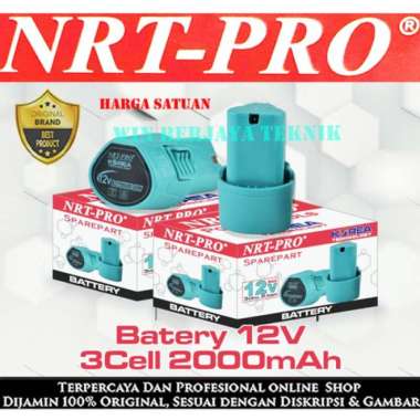 NRT-PRO Baterai Mesin Bor Cordless Drill 12 V 12V DC330 DC 330