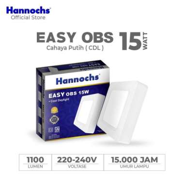 Hannochs Downlight LED EASY 15W OBS Cahaya Putih Outbow