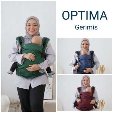 Optima V2 Gerimis Nana Baby Carrier Gendongan Bayi Ssc M Shape Multicolor