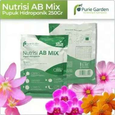 nutrisi / pupuk hidroponik ab mix 250 gram, "bunga" Multicolor