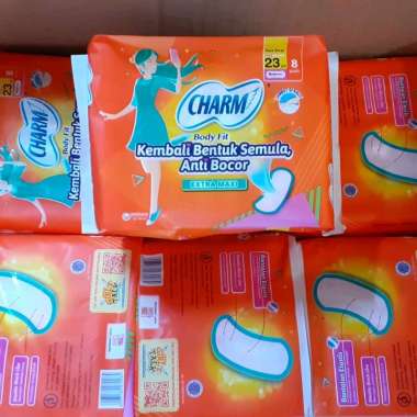 charm pembalut isi 8