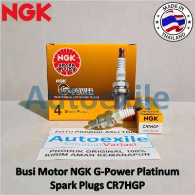 Busi Motor NGK G-Power Platinum CR7HGP Spark Plugs GPower G Power Astrea Grand Supra X Win100 Mio No