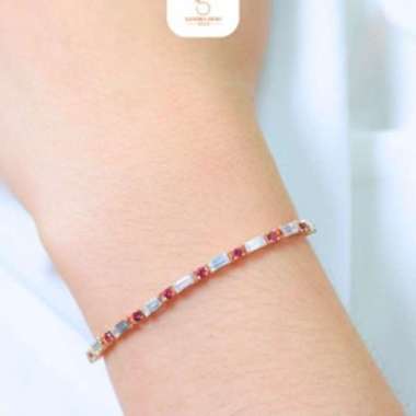 Gelang Sandra Dewi Gold Baguette Ruby Collections BC230022