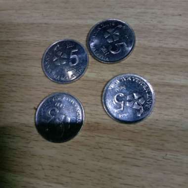 Uang koin kuno 5 SEN th 2018 MALAYSIA