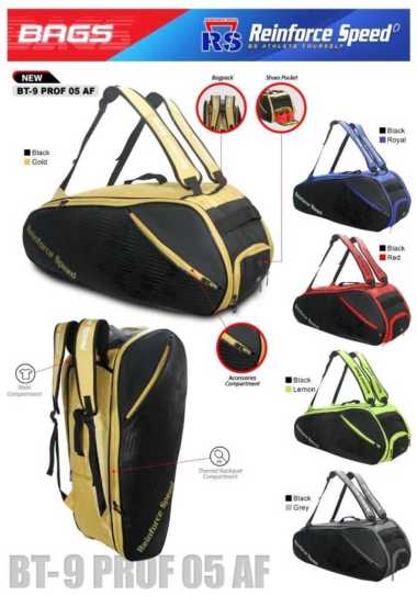 Tas Raket Badminton - Tas Bulutangkis Rs Bt 9 Prof 05 Af Rs - Reinforce speed