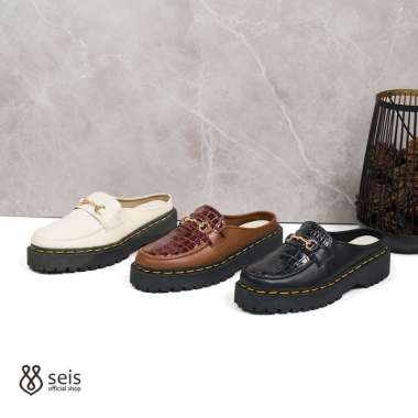SEIS Lexi Loafers Mules Wanita 41 BLACK