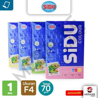 Kertas HVS SiDU Warna F4 70 GSM Biru