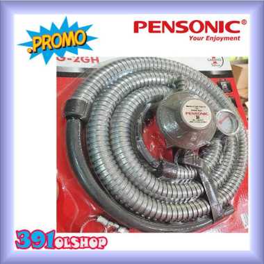 Promo Pensonic Selang gas & Regulator Meter SNI LPG Tekanan Rendah Hemat Gas