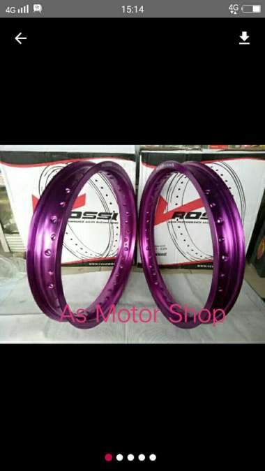 velg set merek rossi lebar 160 - 185 ring 17 warna ungu Multicolor