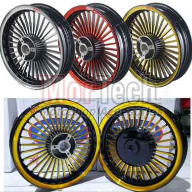 Velg Pelek Racing Motor TOP Retro Mio M3 MioZ Fino 125 Soul GT Ring 14 Multicolor