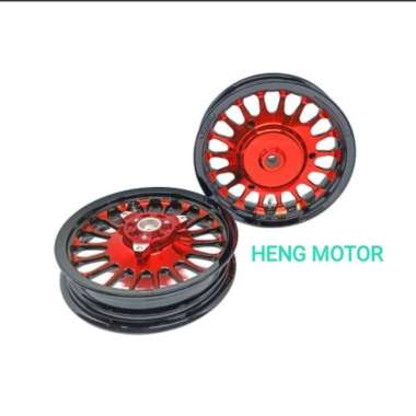 Velg Racing Vnd Roulette Yamaha Lexi Ring 12 Red Black Multicolor