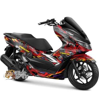 Stiker Decal Full Body Motor Honda PCX 150 PCX160 Venom 3 PCX 160 Hitam