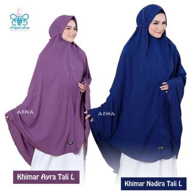 Afna Khimar Ayra Nadira Tali size L Jilbab Jumbo - Jilbab Hijab Kerudung Khimar Syari instant Pet An
