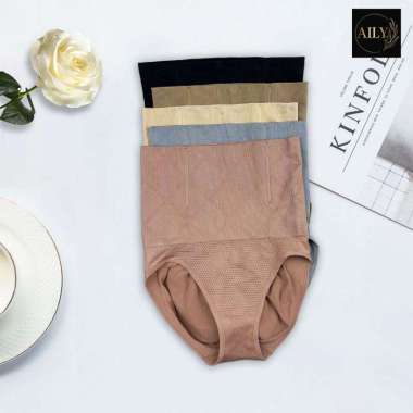 Aily A38 Celana Dalam Korset Pelangsing Wanita Rajut (1 pcs) Hitam