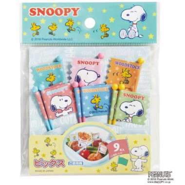 Snoopy Lunch Picks 9P
