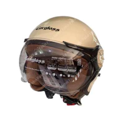 Helm cargloss hijab retro original cream