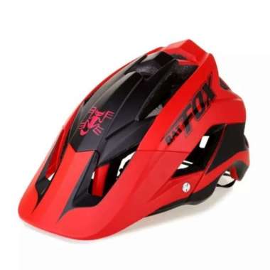 Helm Sepeda Batfox Enduro AM Bike Helmet Cycling MTB not Rockbros Merah