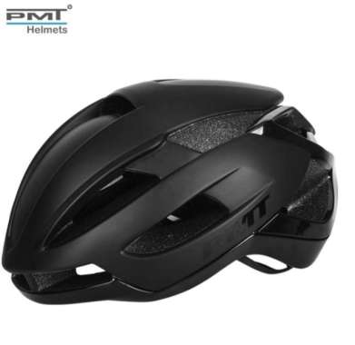 Helm Sepeda PMT K02 Road Bike Mountain Bike Seli Size M dan L M Hitam