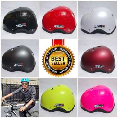 helm sepeda gowes setara Polygon pacific Hitam