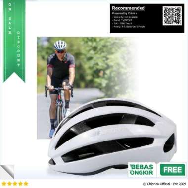 TaffSPORT Helm Sepeda Ultralight Cycling Bike Helmet - KP- TaffSPORT Putih