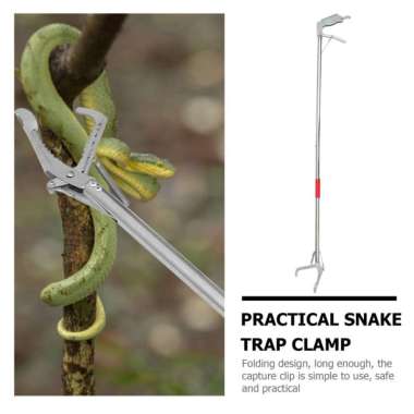 Tongkat Alat Penjepit Penangkap Pengait Hook Ular Snake Tongs Lipat 120cm