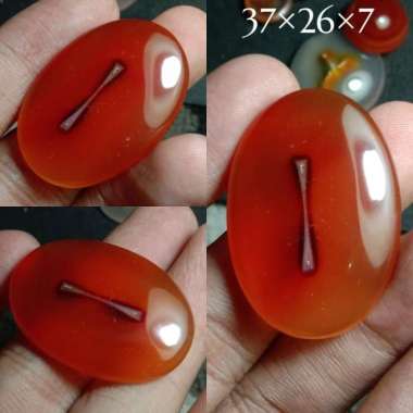 Akik Natural Batu Motif Gambar Nunchaku Ruyung Double Stick Unik Antik