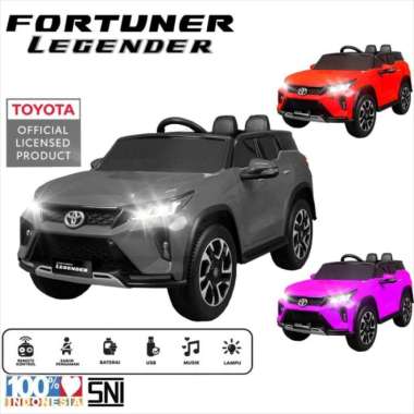 Mainan Anak Mobil Aki/ Mainan Mobil Aki Toyota/ Mobil Aki Fortuner Multicolor