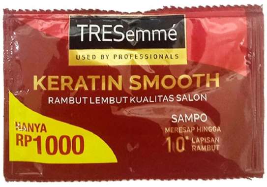 Promo Harga TRESEMME Shampoo Keratin Smooth per 12 sachet 9 ml - Blibli
