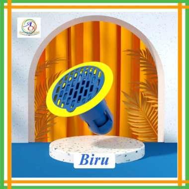 Penutup Lubang Kamar Mandi Bathroom Cover Penutup Pembuangan Air Saringan Biru